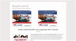 Desktop Screenshot of ibicard.com.br